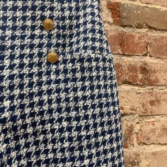 NWT Zara Houndstooth Buttoned Culotte Wide Leg Trousers Size Large - Picture 9 of 10